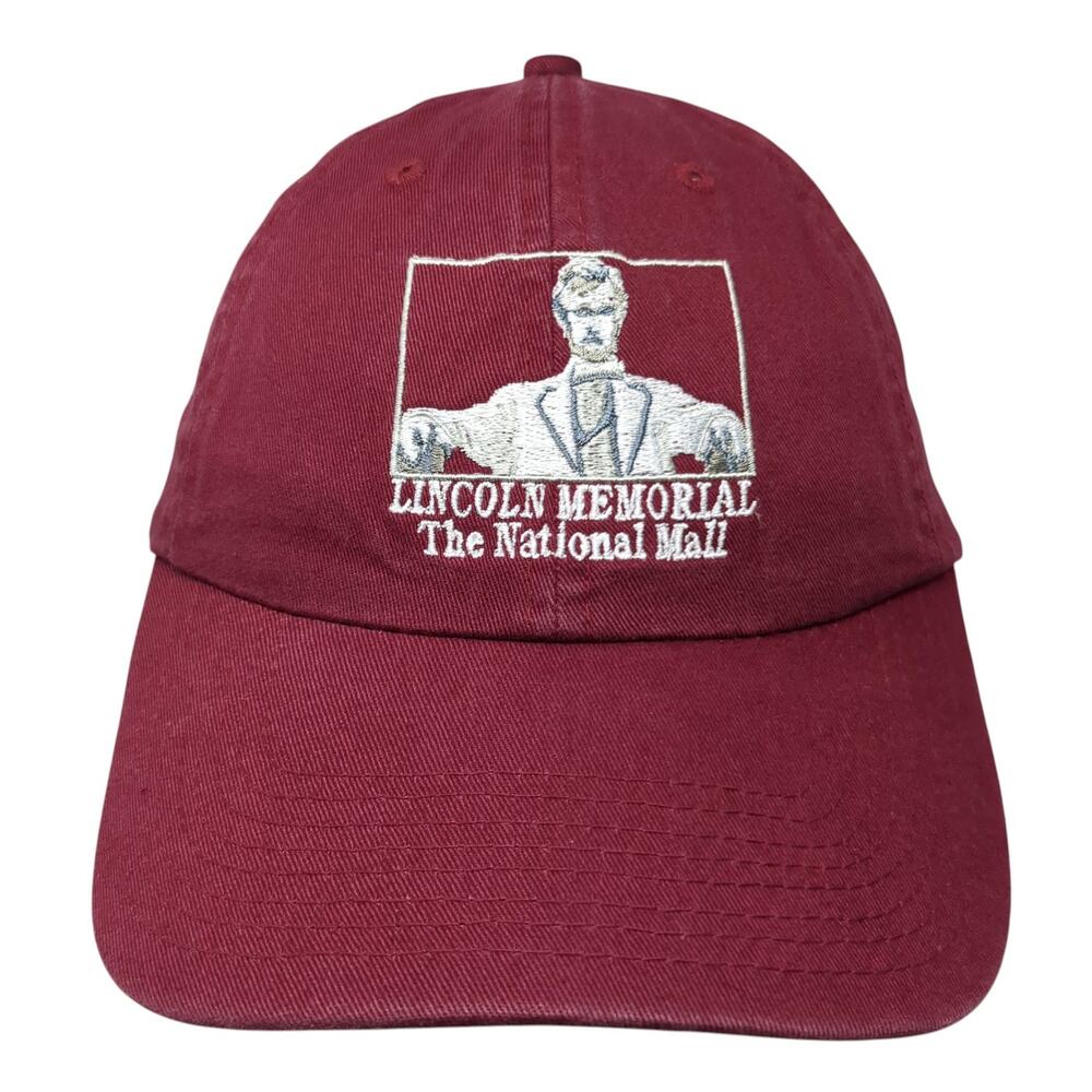 Lincoln Memorial The National Mall Slideback Hat Red One Size Fahrenheit
